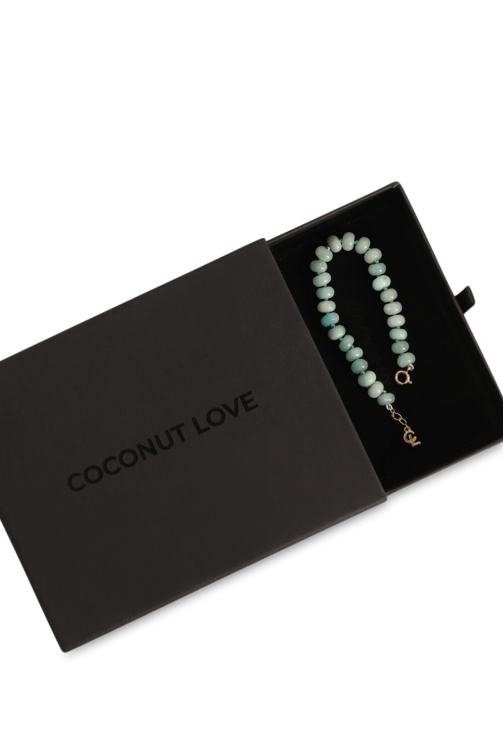 תמונה אחורית של צמיד אבנים טורקיז