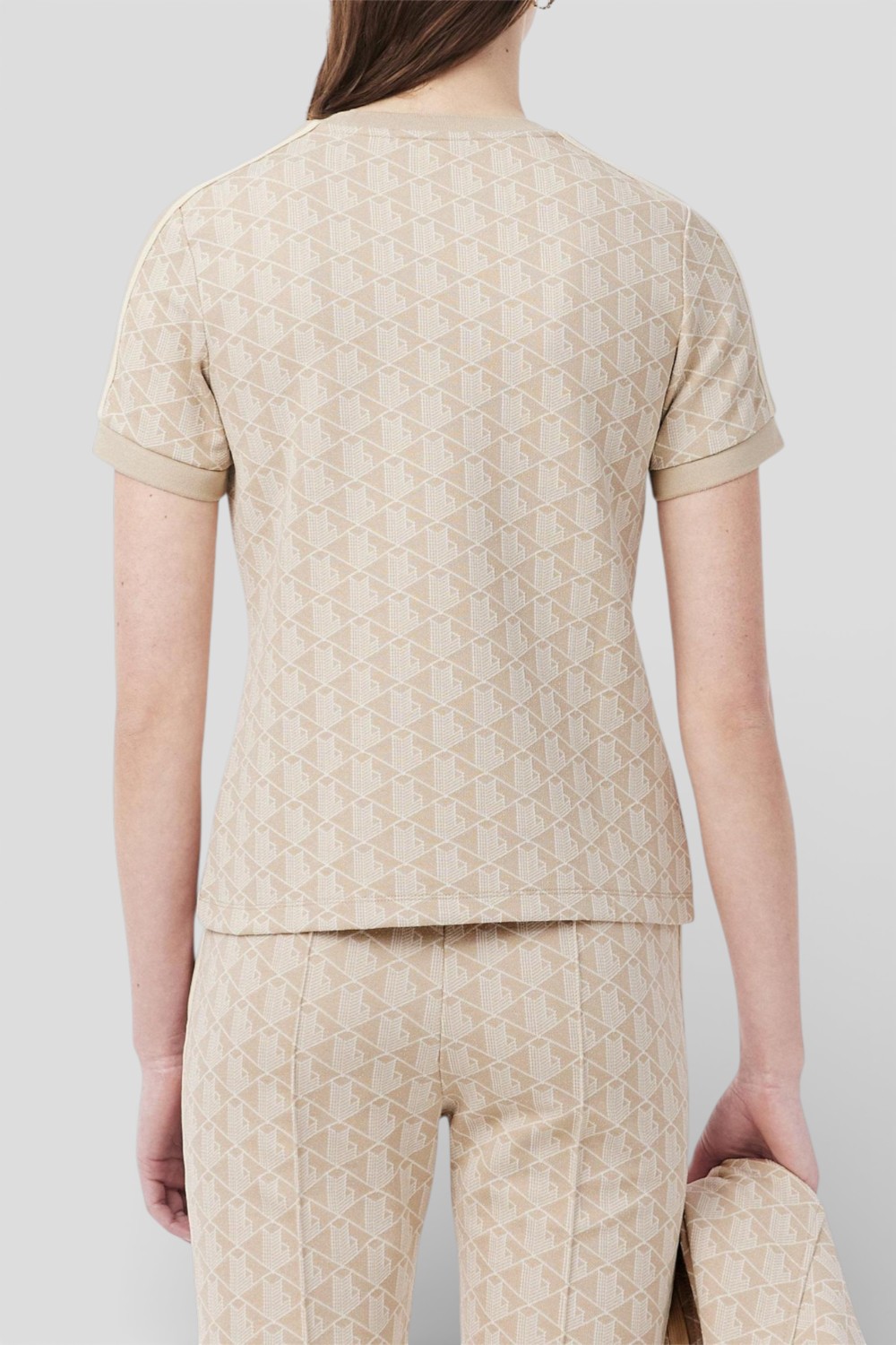 תמונת דוגמן אחורית של חולצת טי