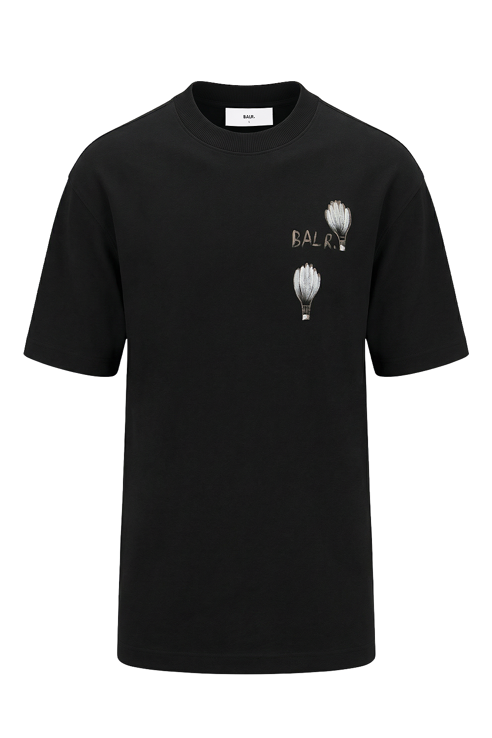 תמונה קידמית של חולצת טי אוברסייז