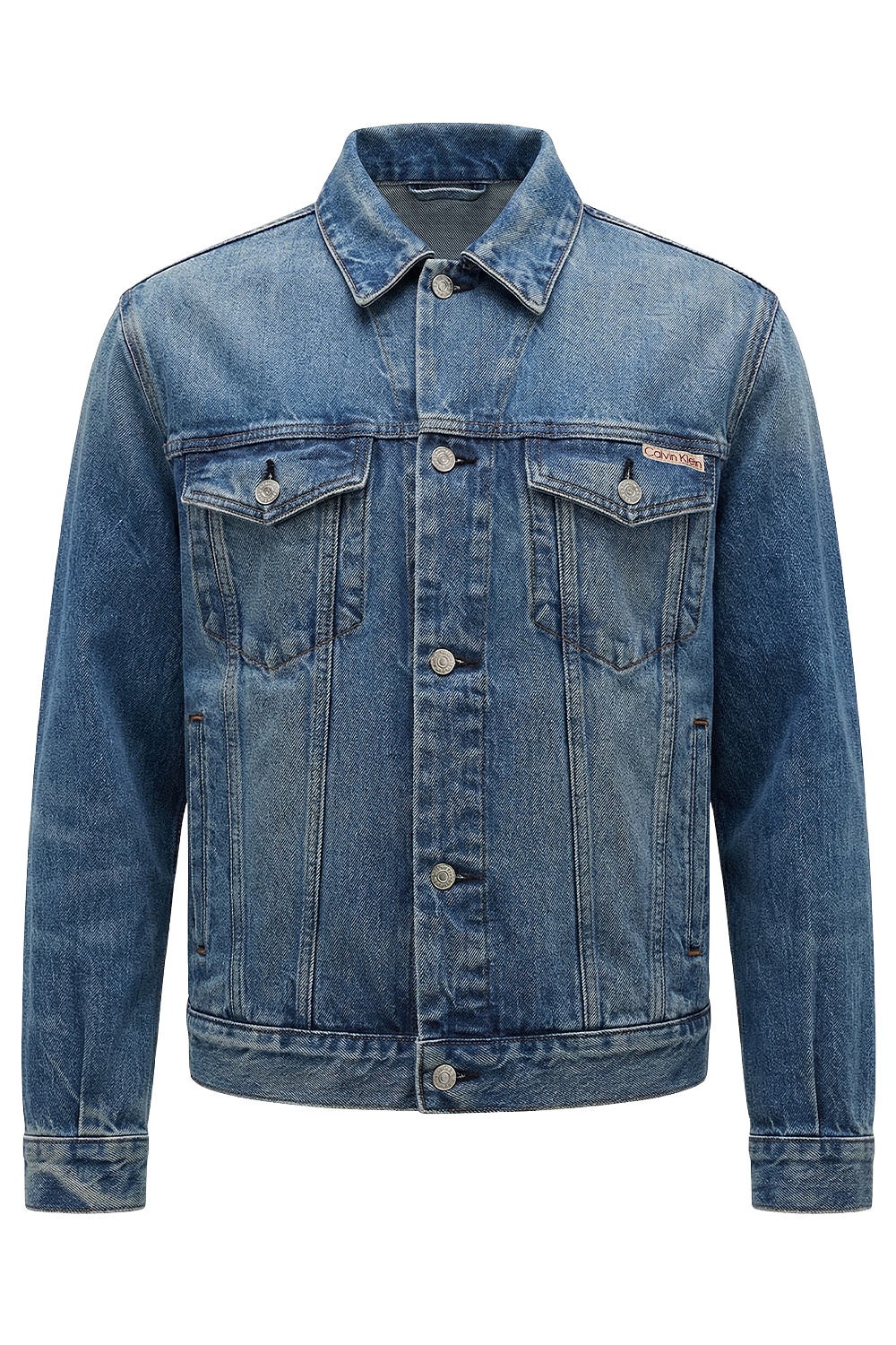 תמונה קידמית של ז'קט ג'ינס