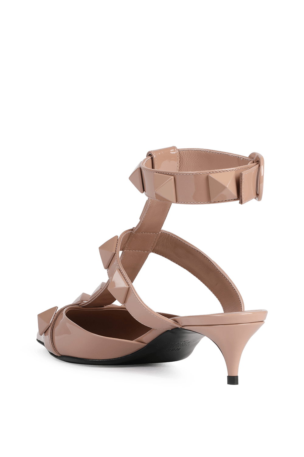 תמונה אחורית של נעלי עקב רומן סטד בצבע רוזה