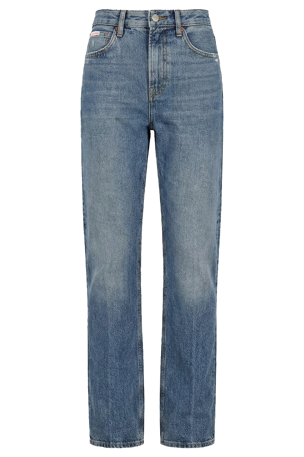 תמונה קידמית של מכנסי ג'ינס בגזרה ישרה