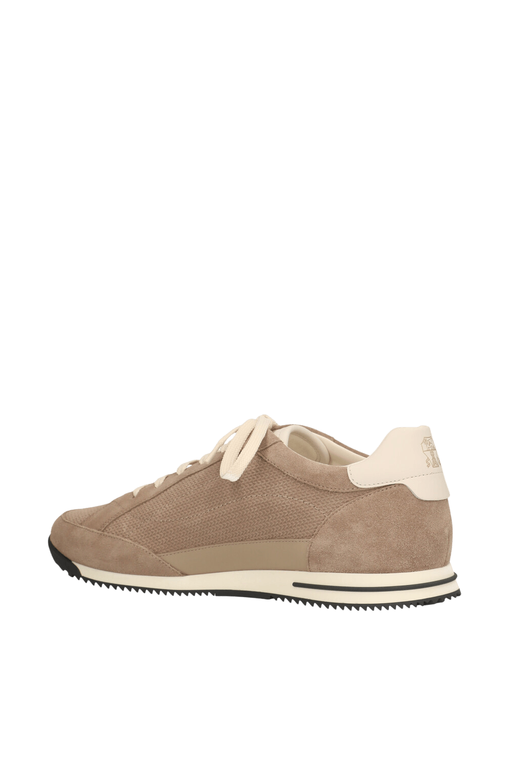 תמונה אחורית של נעלי סניקרס זמש