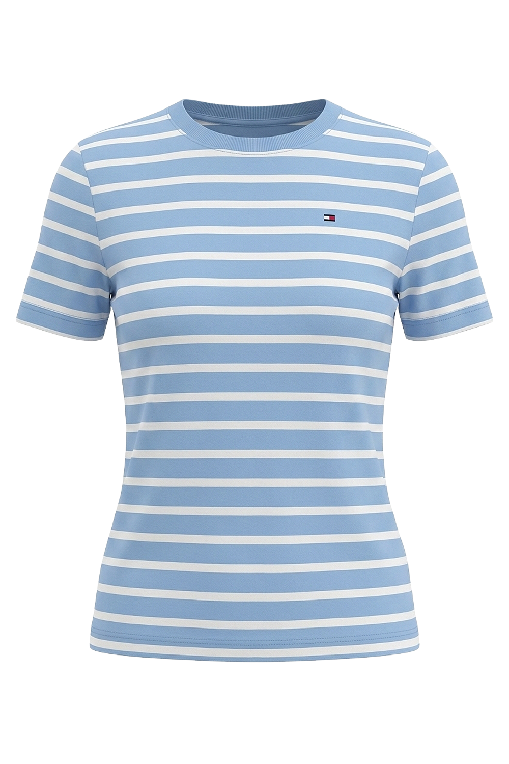 תמונה קידמית של חולצת טי פסים