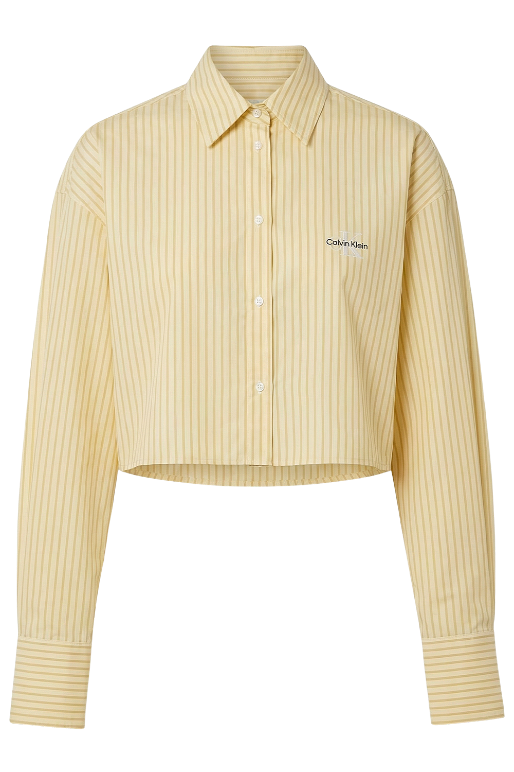 תמונה קידמית של חולצה מכופתרת קרופ