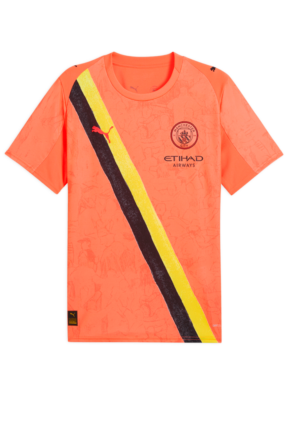 תמונה קידמית של חולצת כדורגל קידסופר &times; מנצ&rsquo;סטר סיטי