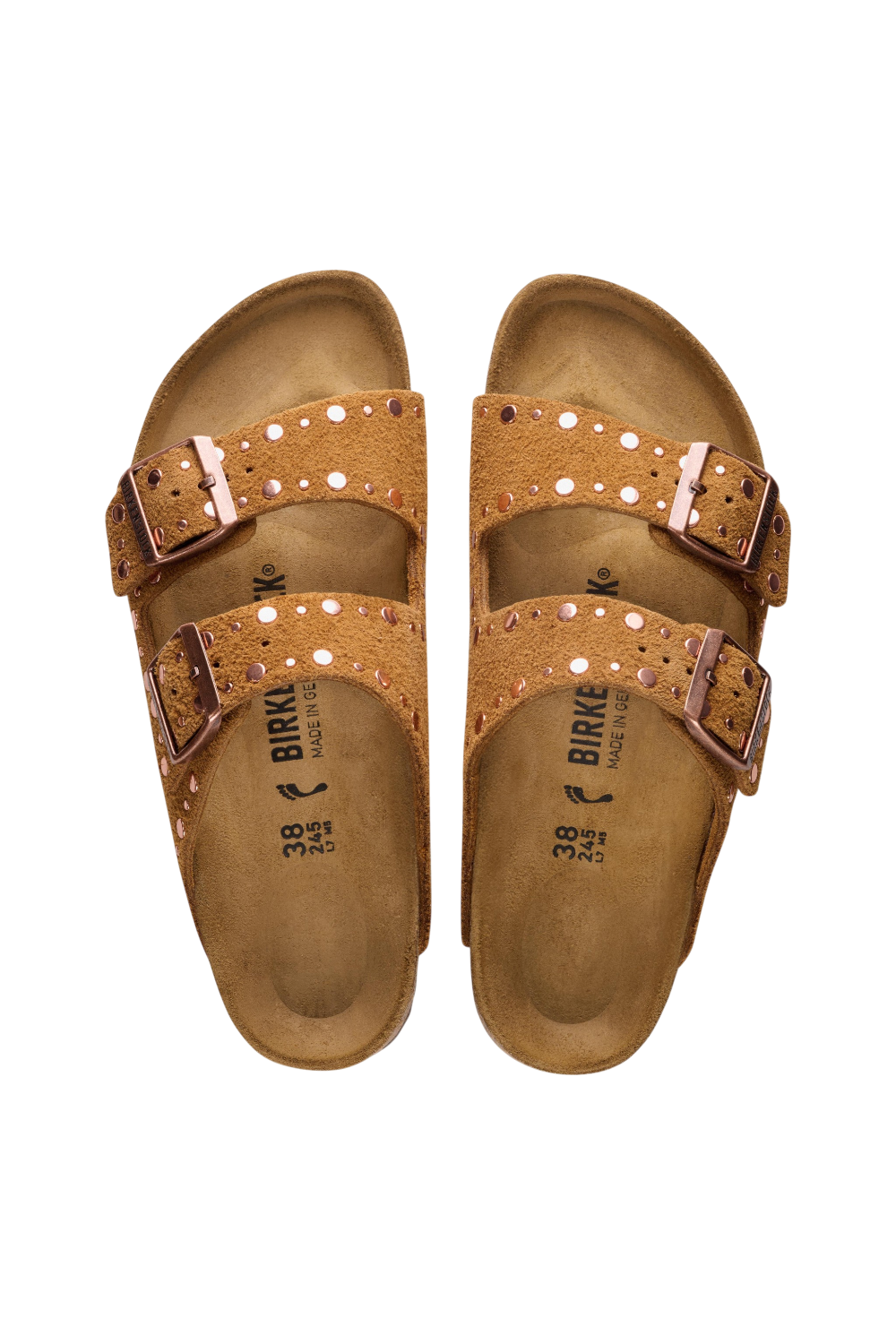 תמונת תקריב של כפכפי סליידס אריזונה ריבט