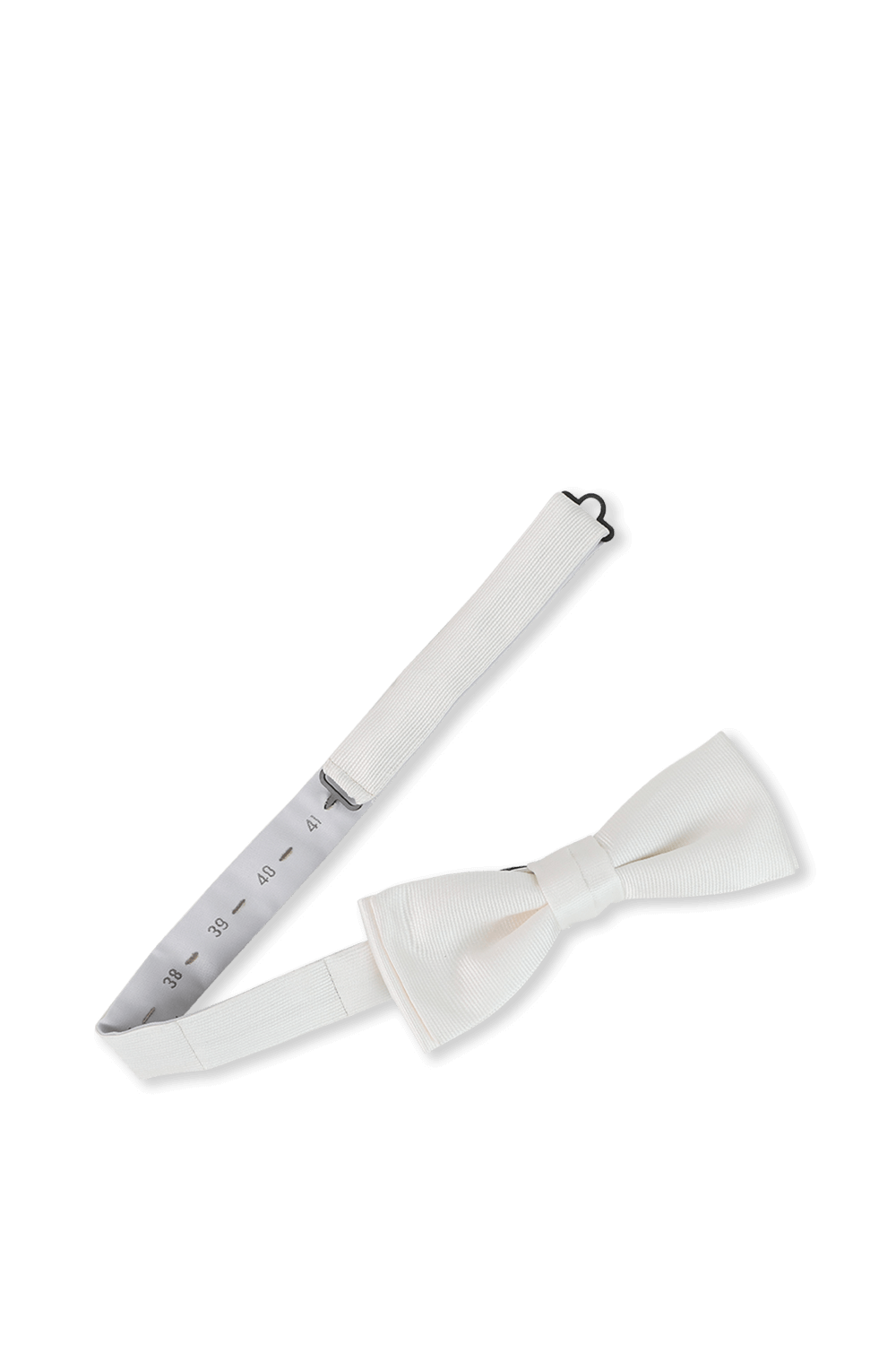 תמונה אחורית של עניבת פפיון ממשי