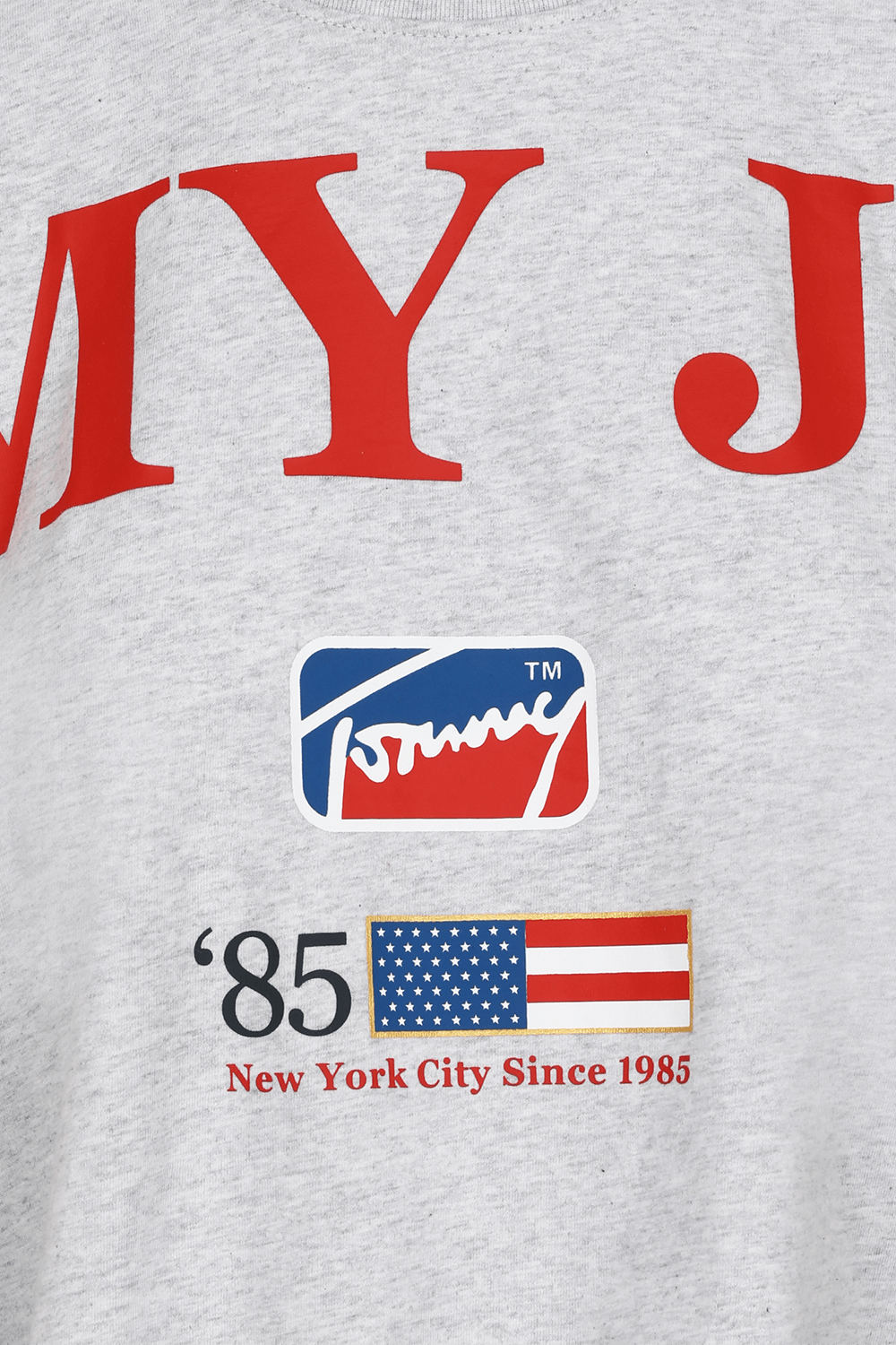 תמונה אחורית של חולצת קרופ טי גרפית מכותנת ג'רזי