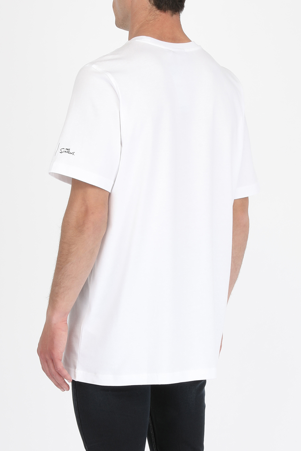 תמונת דוגמן אחורית של Adidas x The Simpsons Bart T-Shirt in White