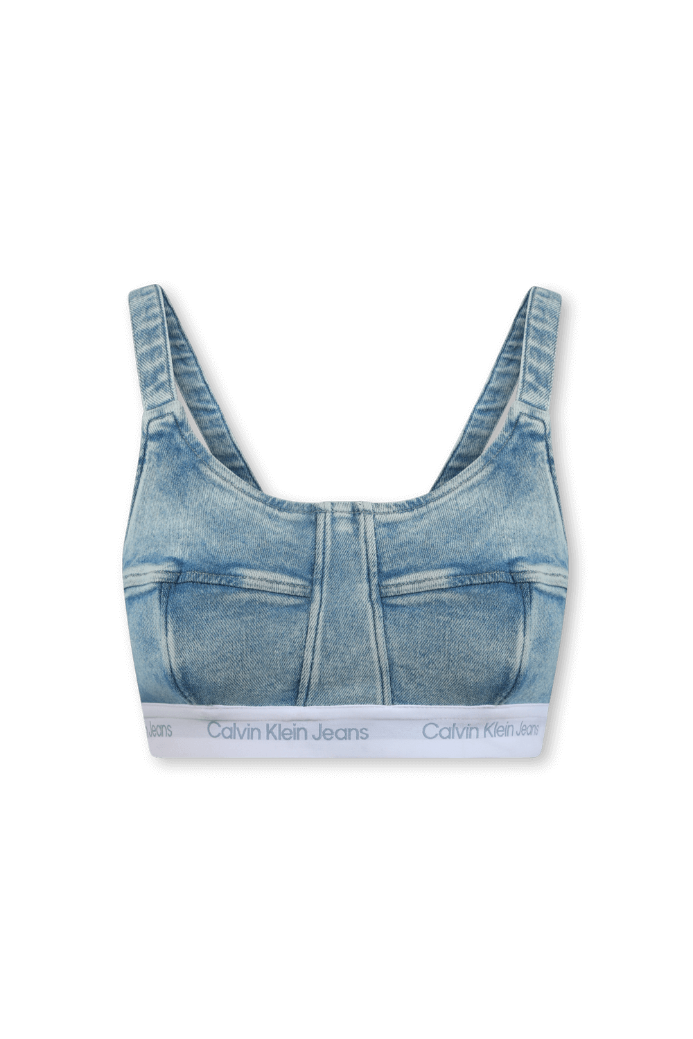 תמונה קידמית של קרופ טופ ג'ינס מחוכי