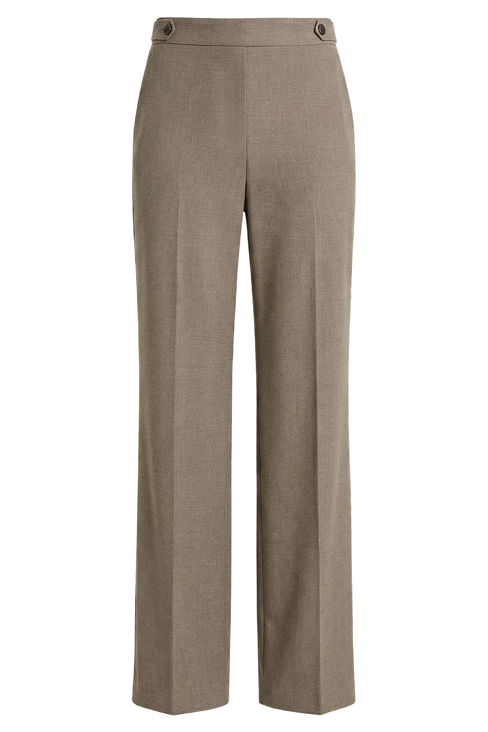 תמונה קידמית של מכנסיים מחוייטים בגזרה גבוהה