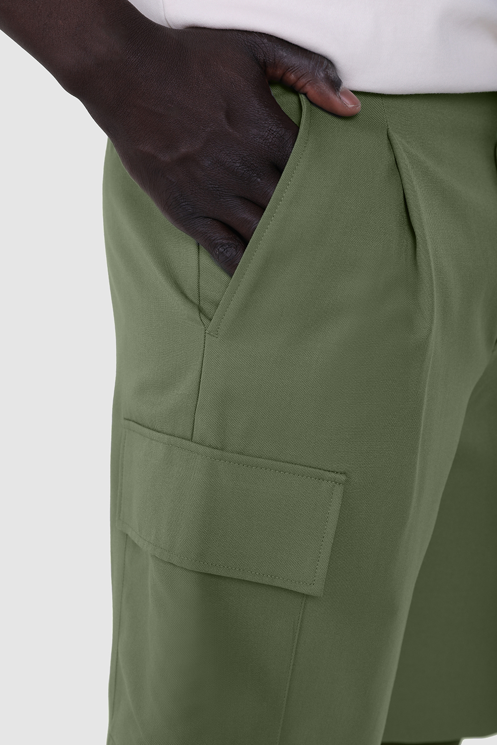 תמונת תקריב דוגמן של מכנסיים קצרים