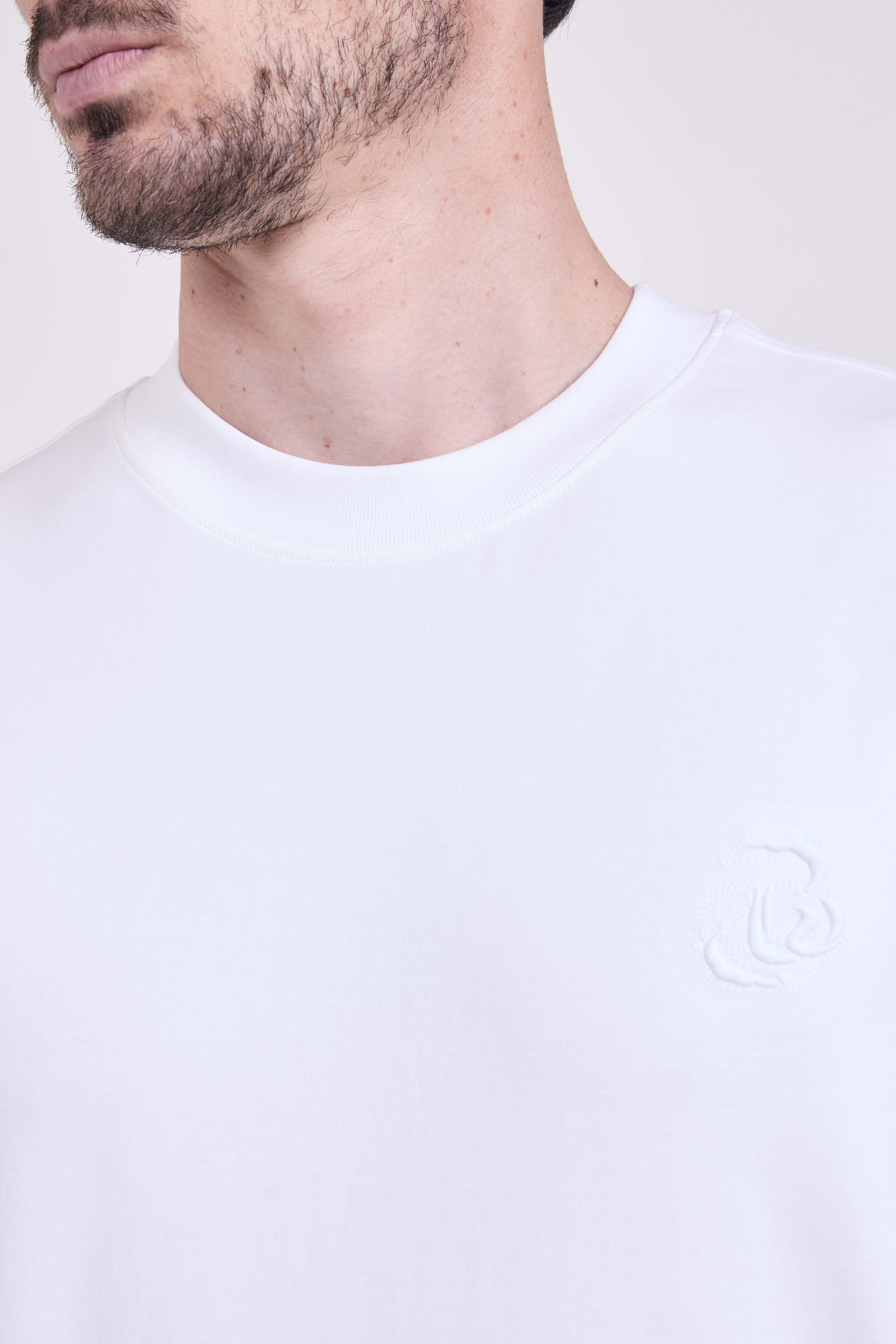 תמונת תקריב דוגמן של חולצת טי אוברסייז