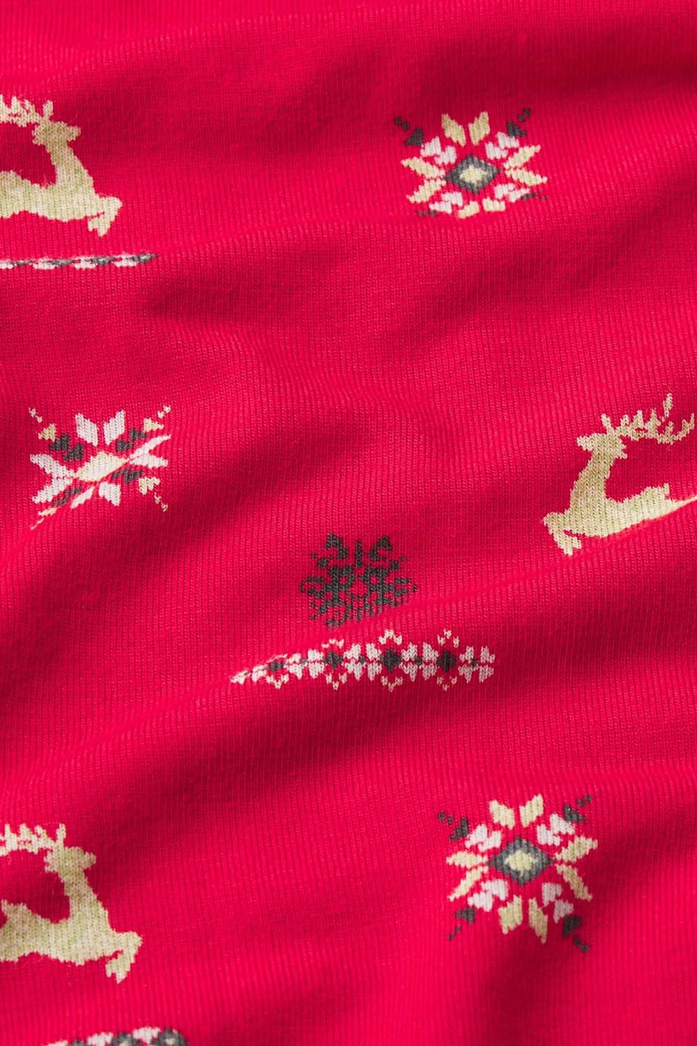 תמונה אחורית של CROPPED HENLEY AND PANT SLEEP SET