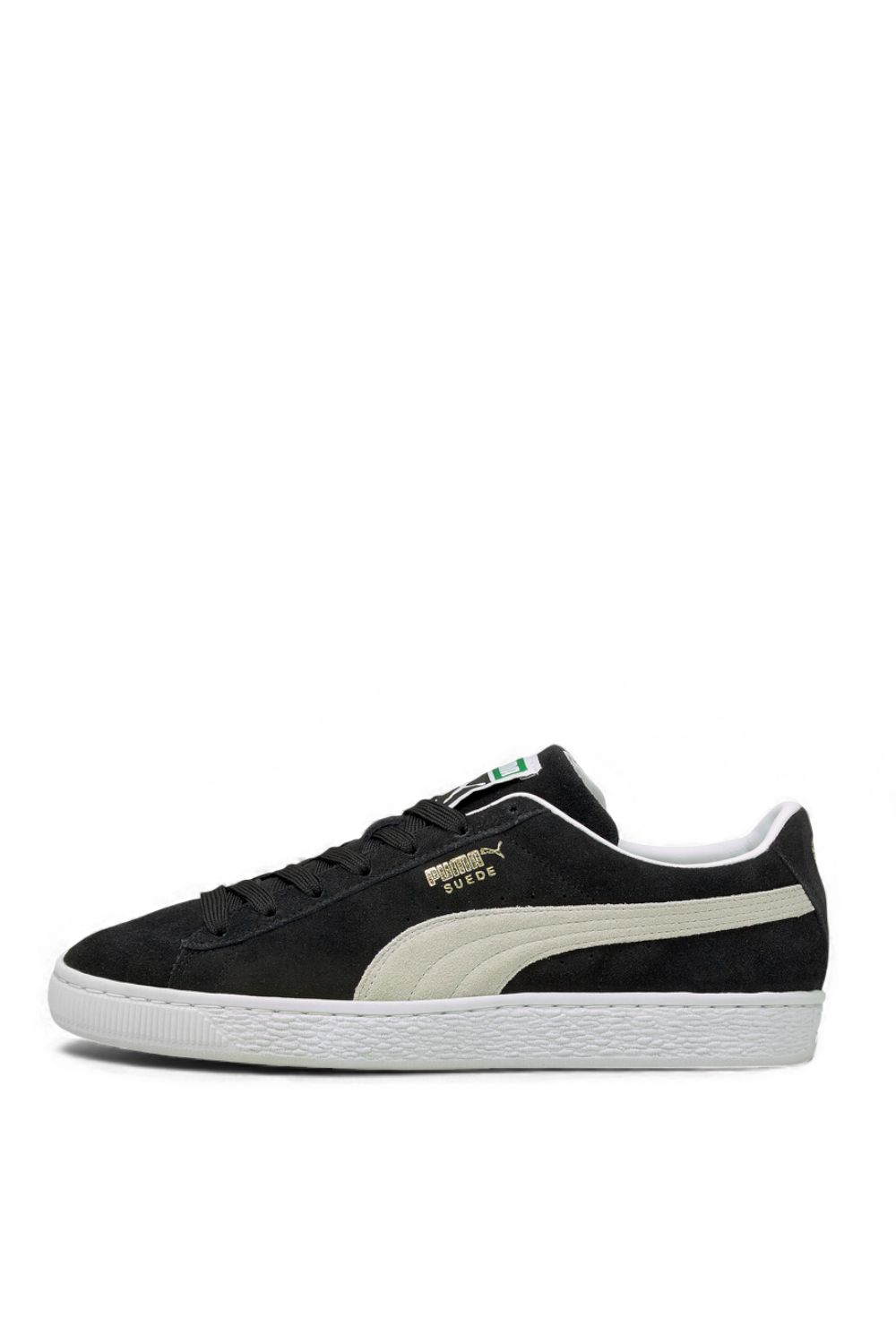 תמונת פנים של נעלי סניקרס סוויד קלאסיות