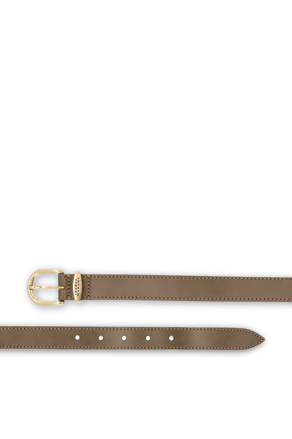 תמונה אחורית של חגורת עור