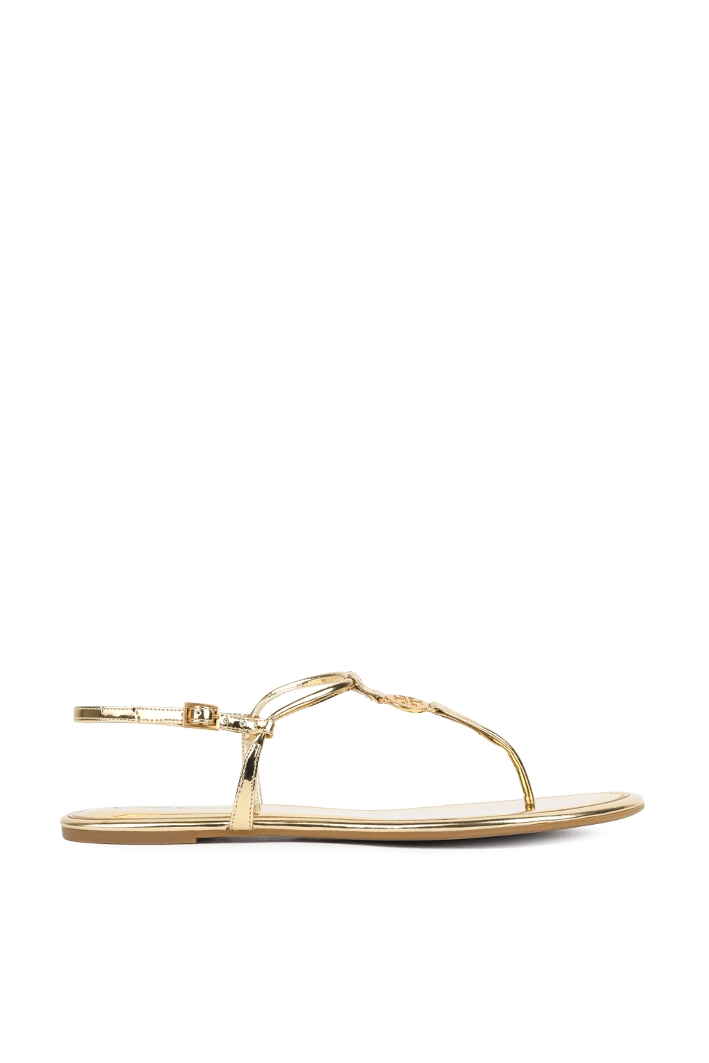 תמונה קידמית של סנדלי אמי בזהב