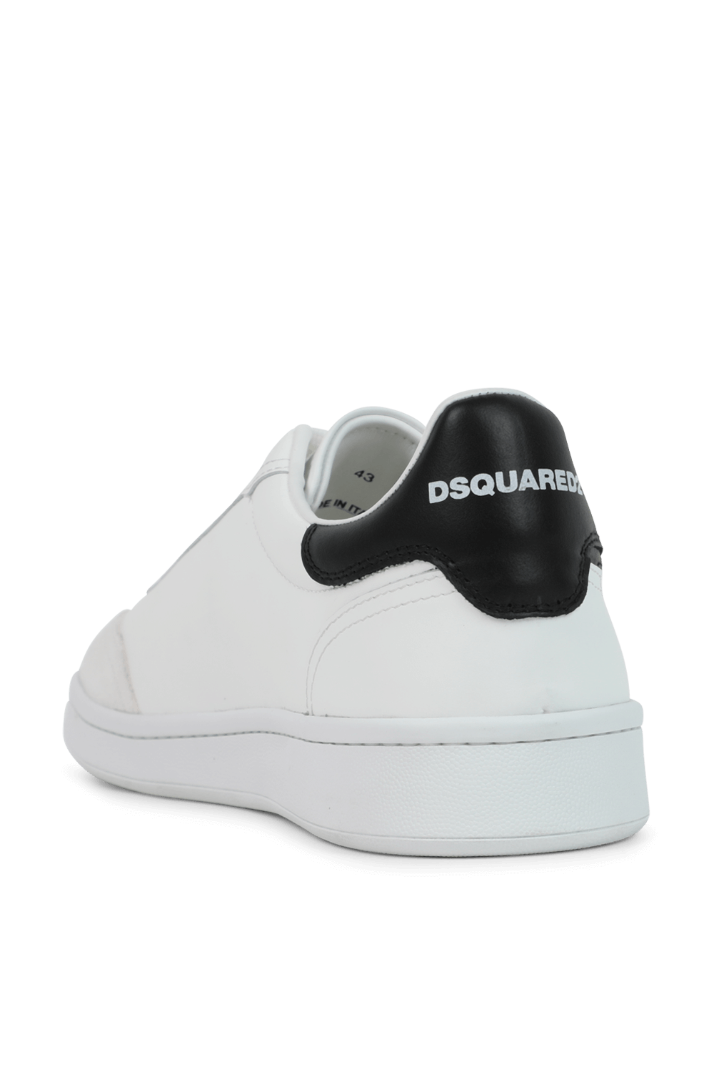 נעלי סניקרס בגווני לבן ושחור DSQUARED2