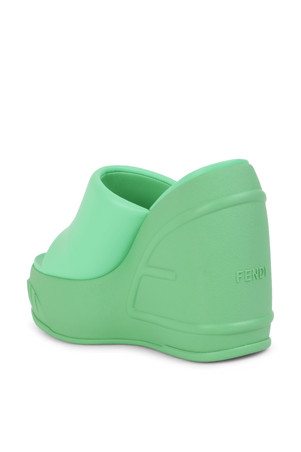 תמונה אחורית של כפכפי סליידס פלטפורמה 