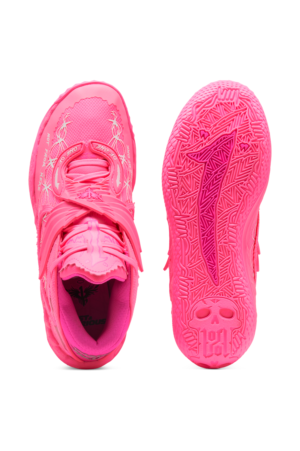 תמונת פנים של נעלי כדורסל פומה X מהיר ועצבני