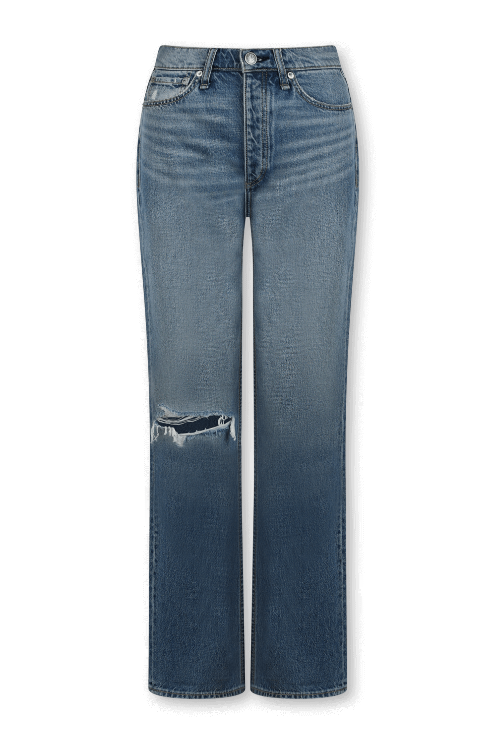 מכנסי ג'ינס אלכס היי רייס עם קרע RAG & BONE