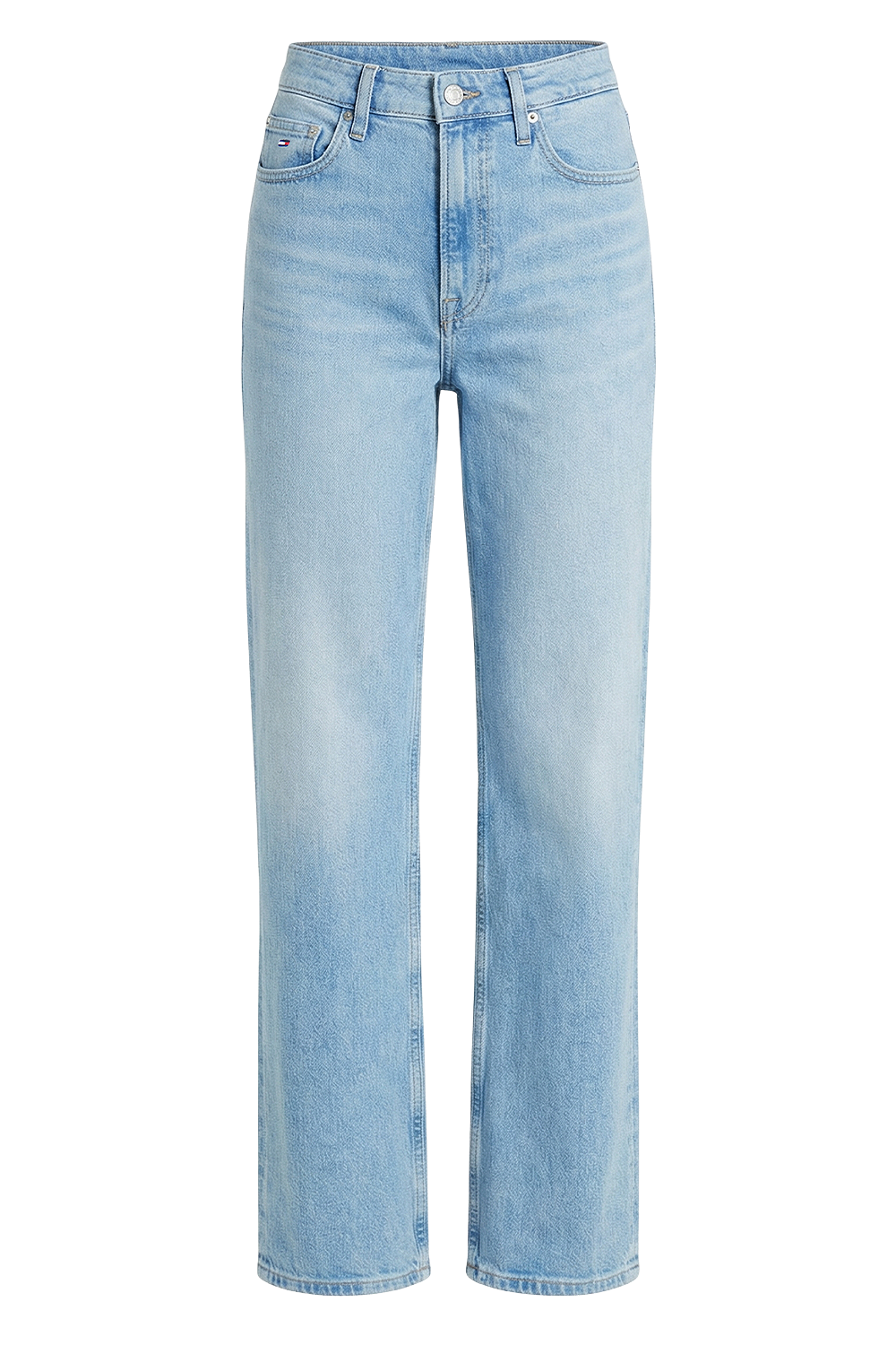 תמונה קידמית של מכנסי ג'ינס בגזרת סלים