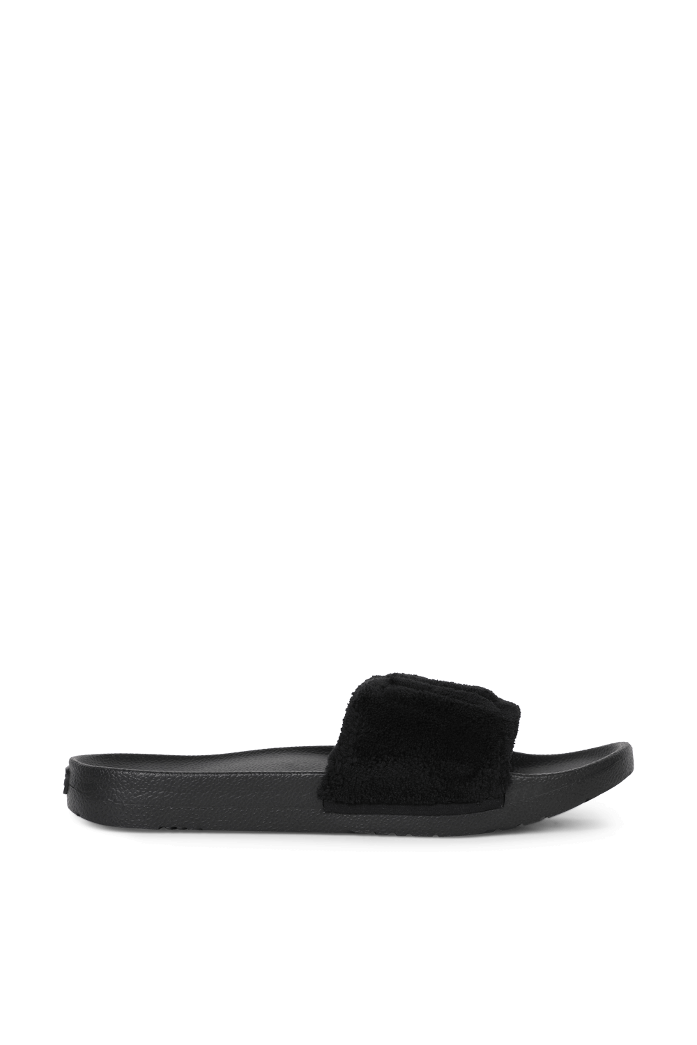 תמונה קידמית של כפכפי סליידס מאליה שחורים