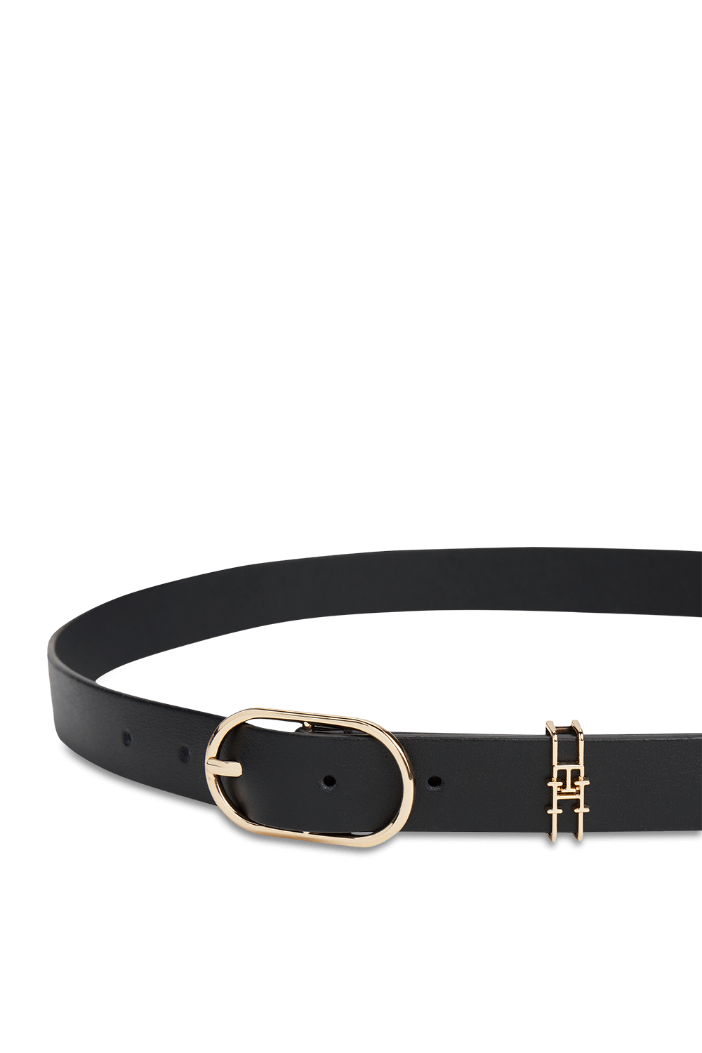 תמונת תקריב של חגורת עור