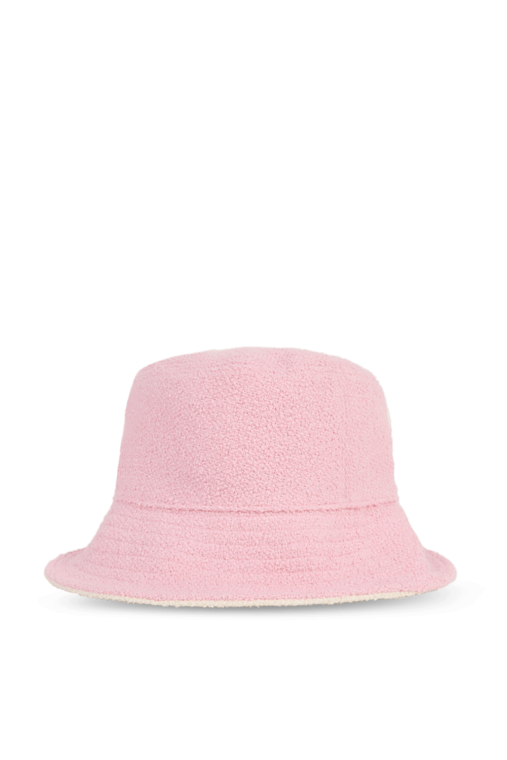 כובע באקט עם תגית ממותגת בגוון ורוד MONCLER