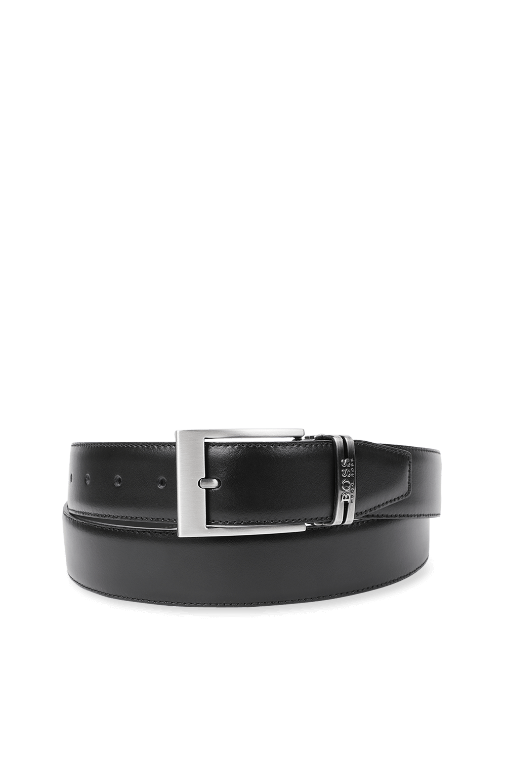 תמונה אחורית של Galliz Leather Belt in Black