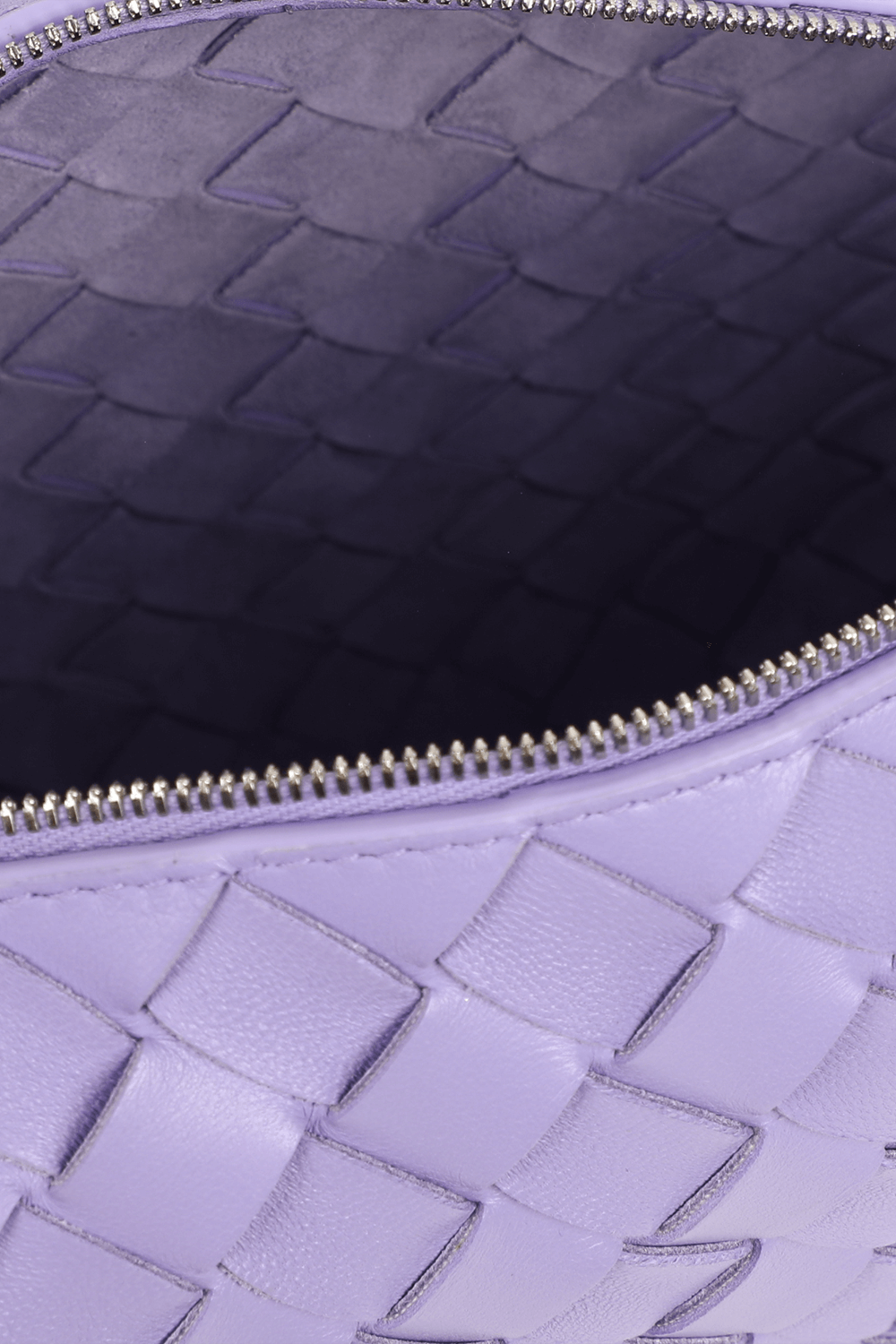 תמונת פנים של תיק לופ קרוס ארוג מעור