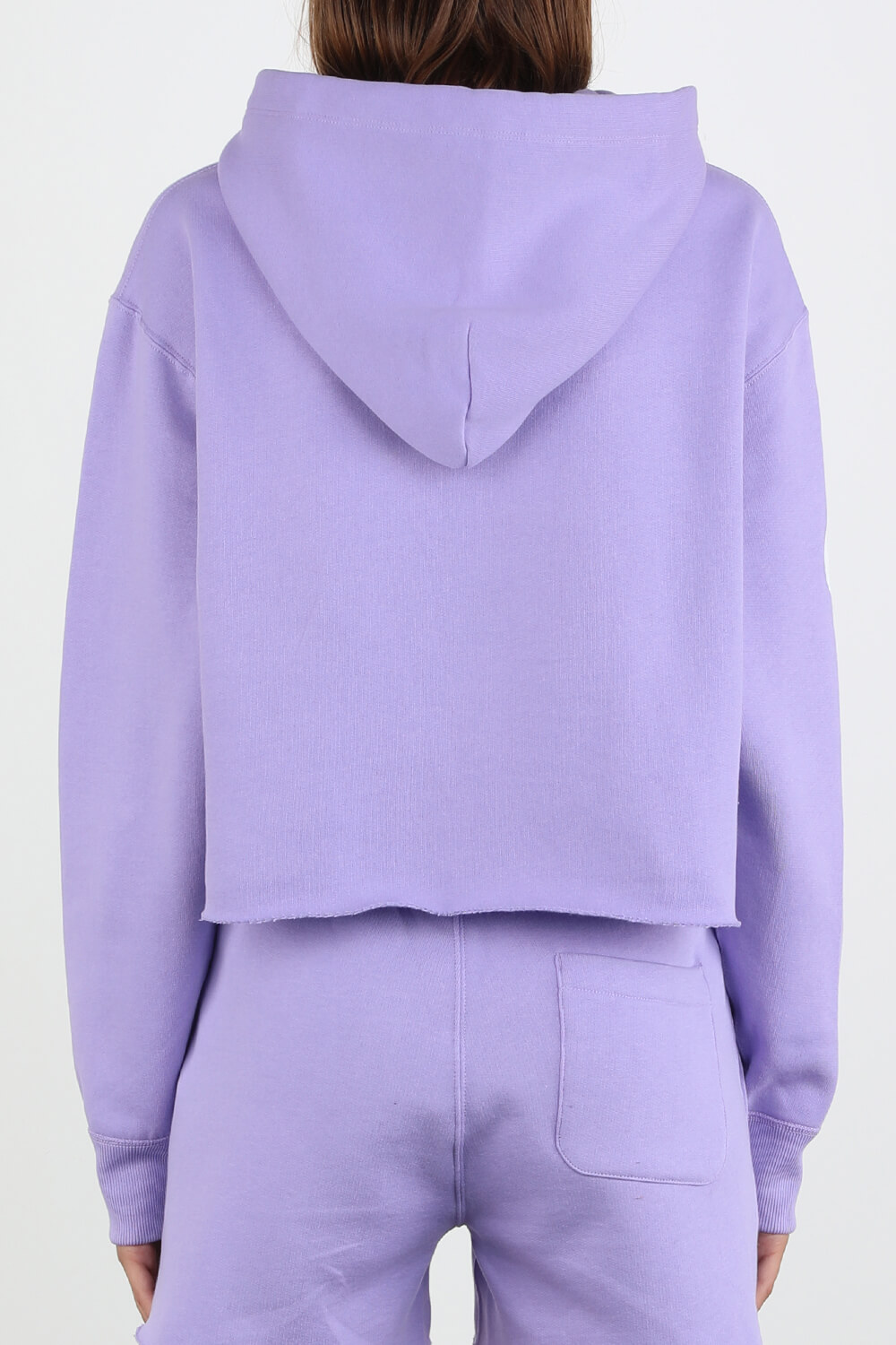 Cropped Hoodie in Purple image number null POLO RALPH LAUREN