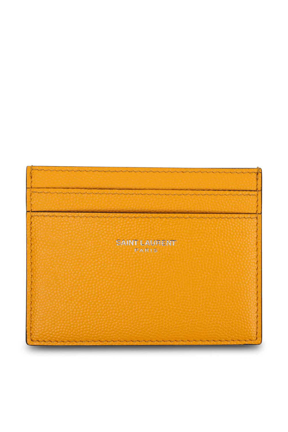 תמונה קידמית של ארנק כרטיסים כתום מעור