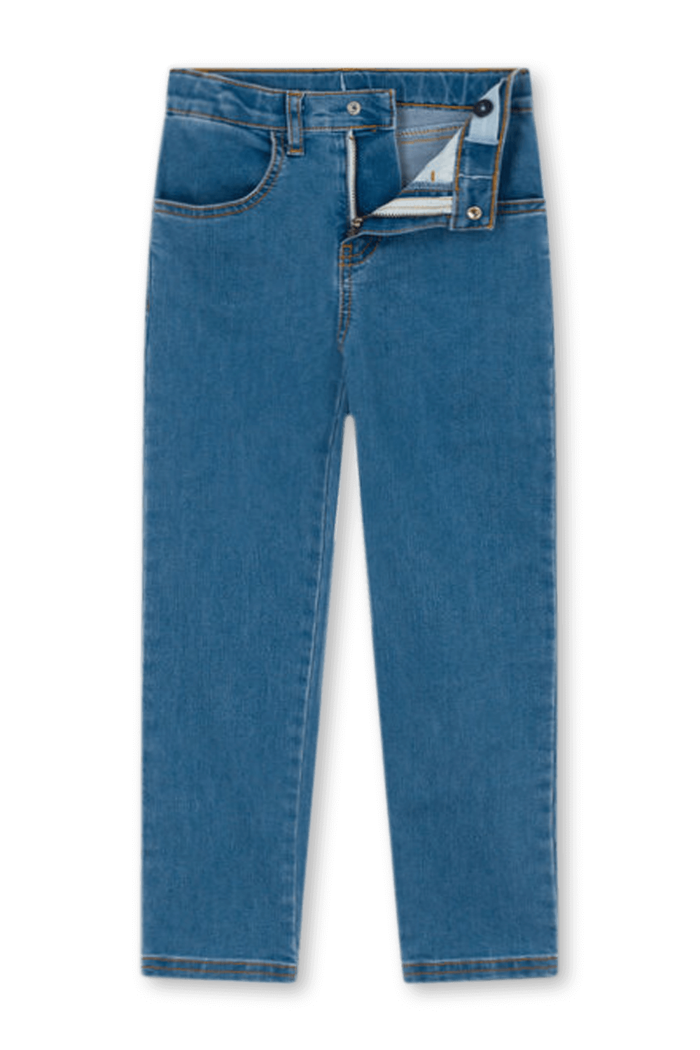 תמונת תקריב של מכנסי ג'ינס בגזרת סלים - גילאי 6-12