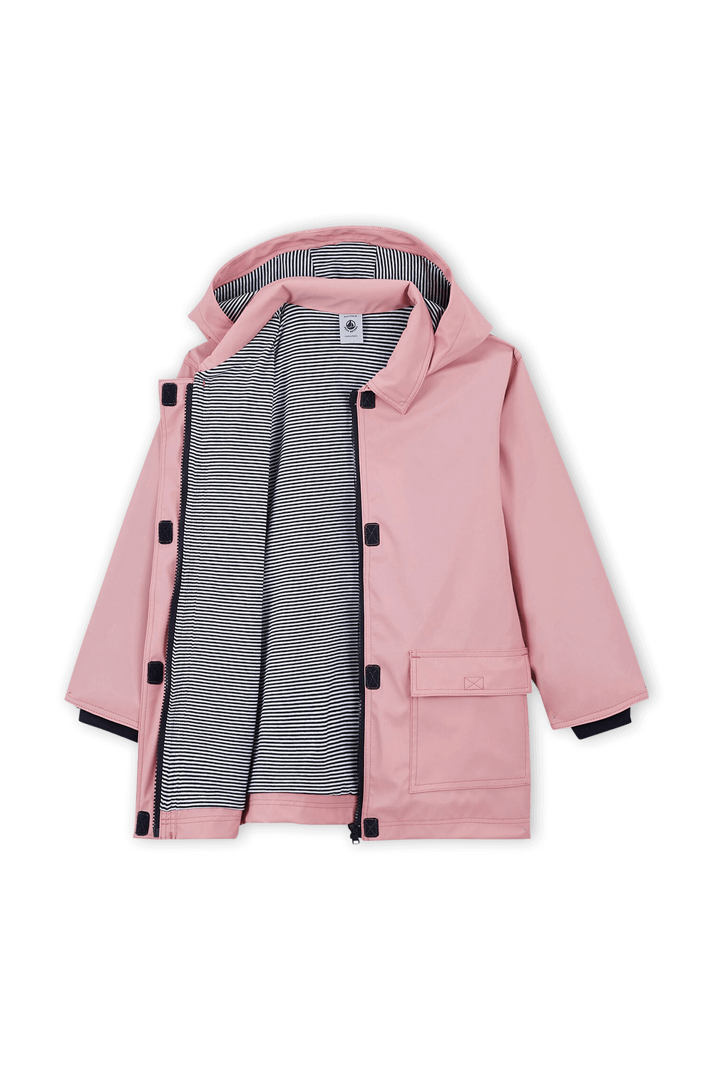 תמונת פנים של מעיל גשם ורוד - גילאי 6-12