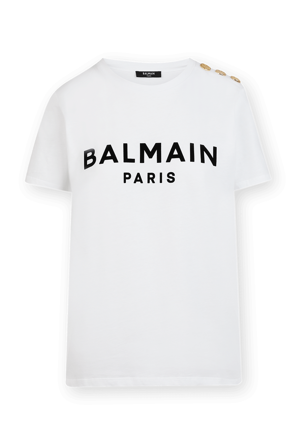 תמונה קידמית של Balmain Slim Fit T-Shirt in White