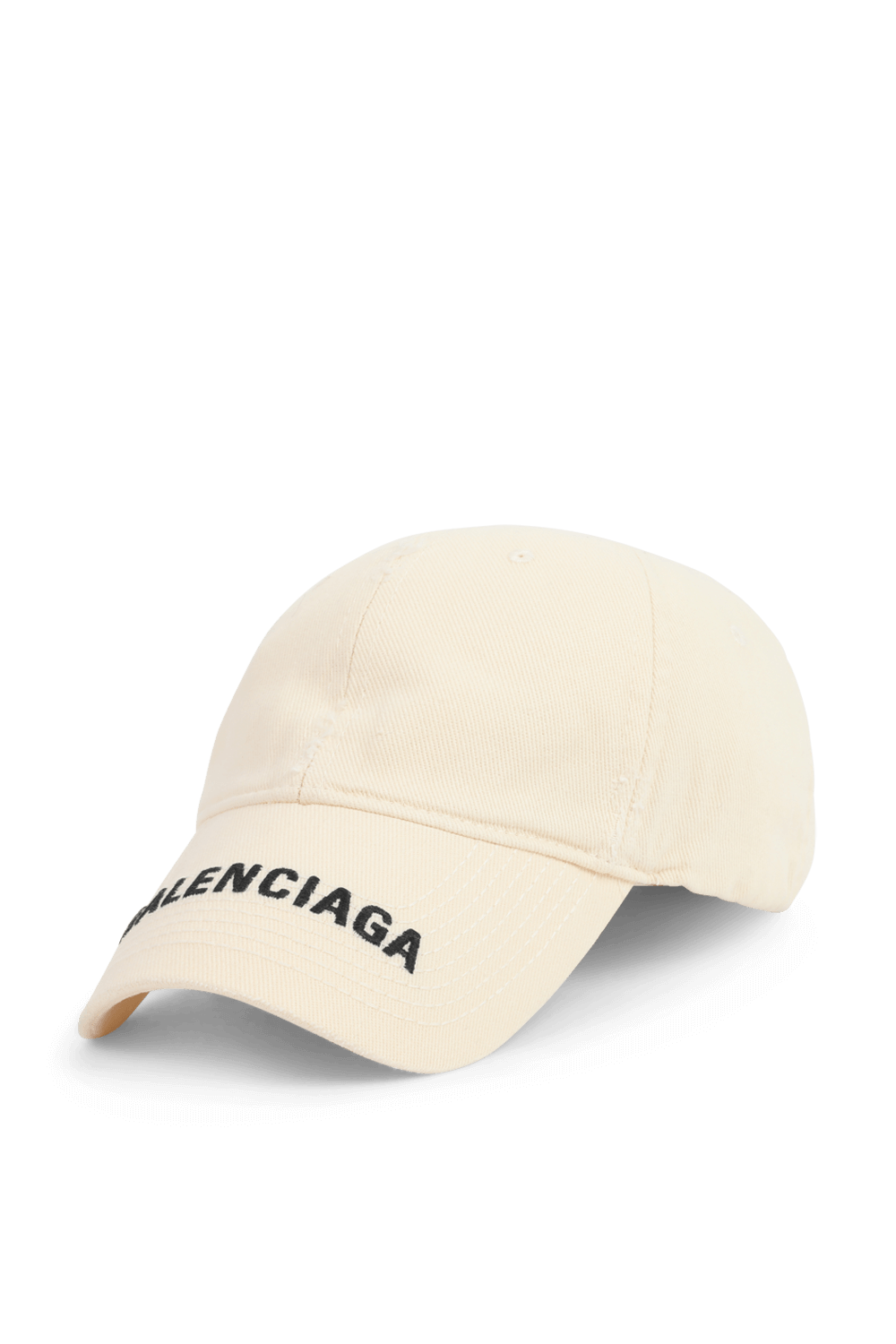 תמונה קידמית של כובע בלנסיאגה לבן