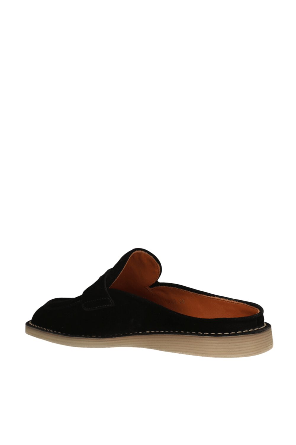 תמונה אחורית של נעלי מיולס זמש