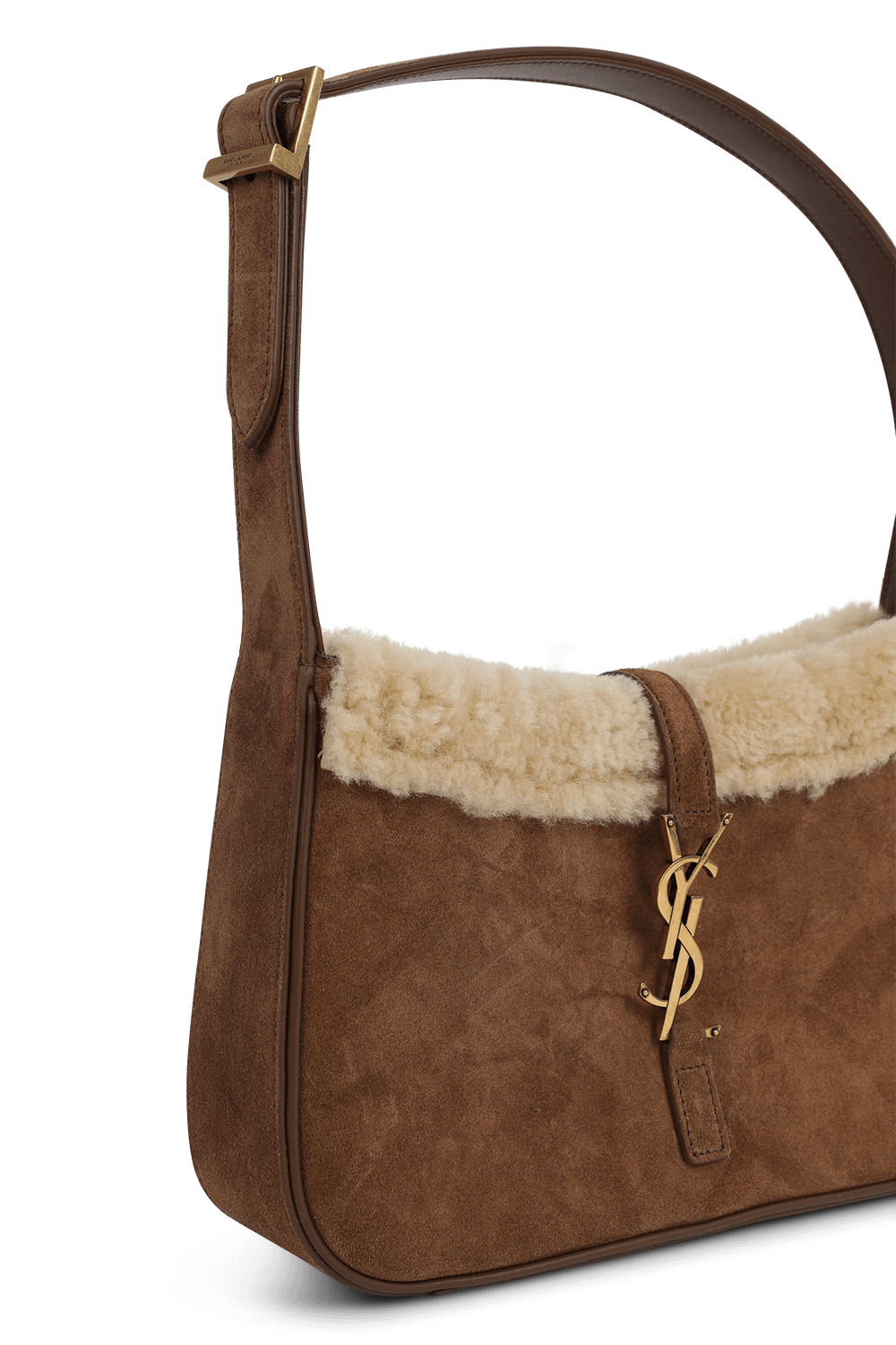 תמונת תקריב של תיק הובו מזמש עם פרווה