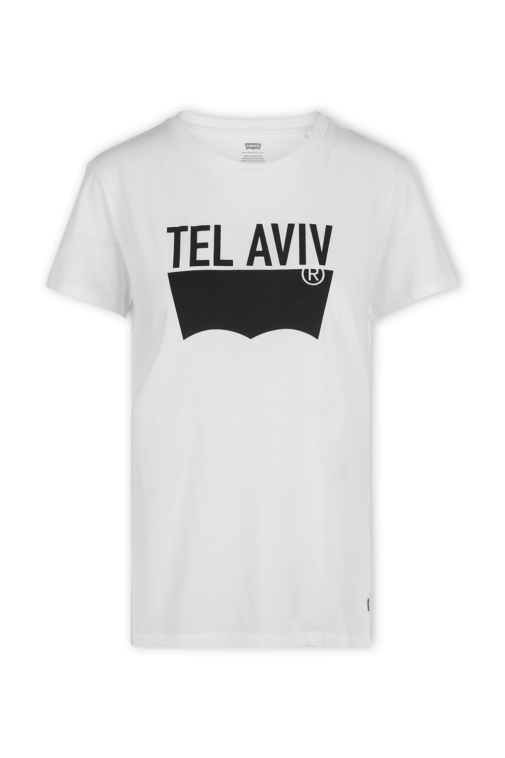 תמונה קידמית של TLV White Destination Tee