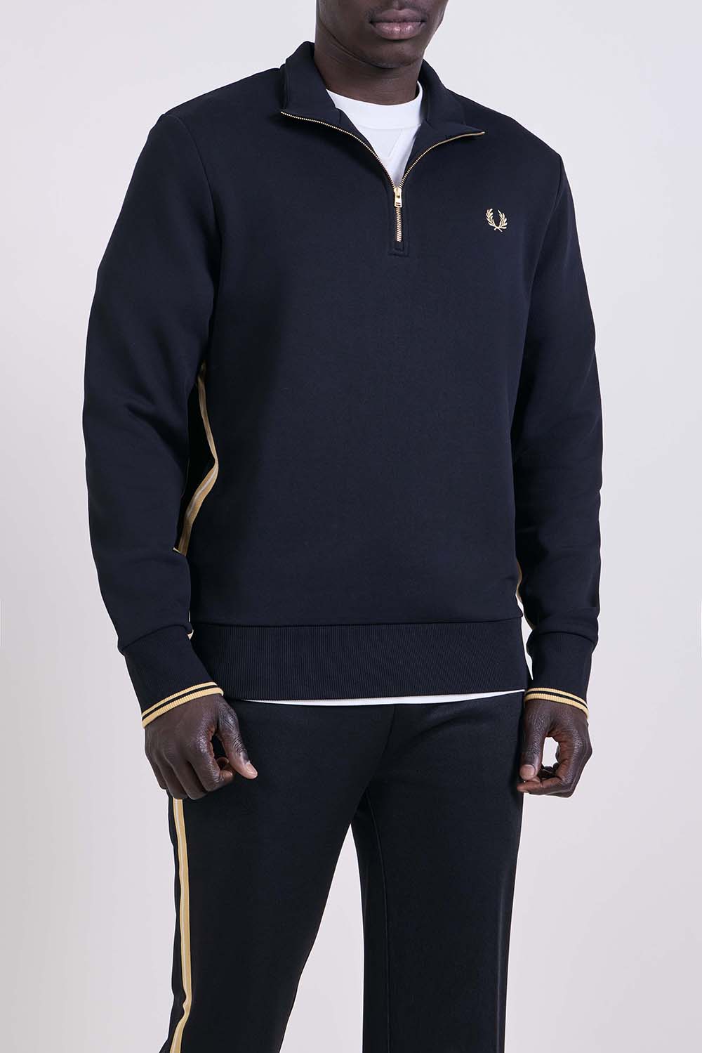 תמונת דוגמן קידמית של סווטשירט חצי רוכסן