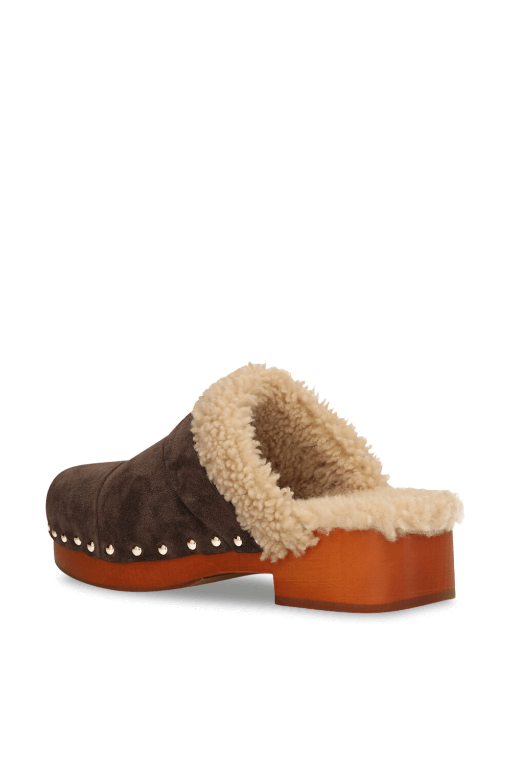 תמונה אחורית של כפכפי עץ