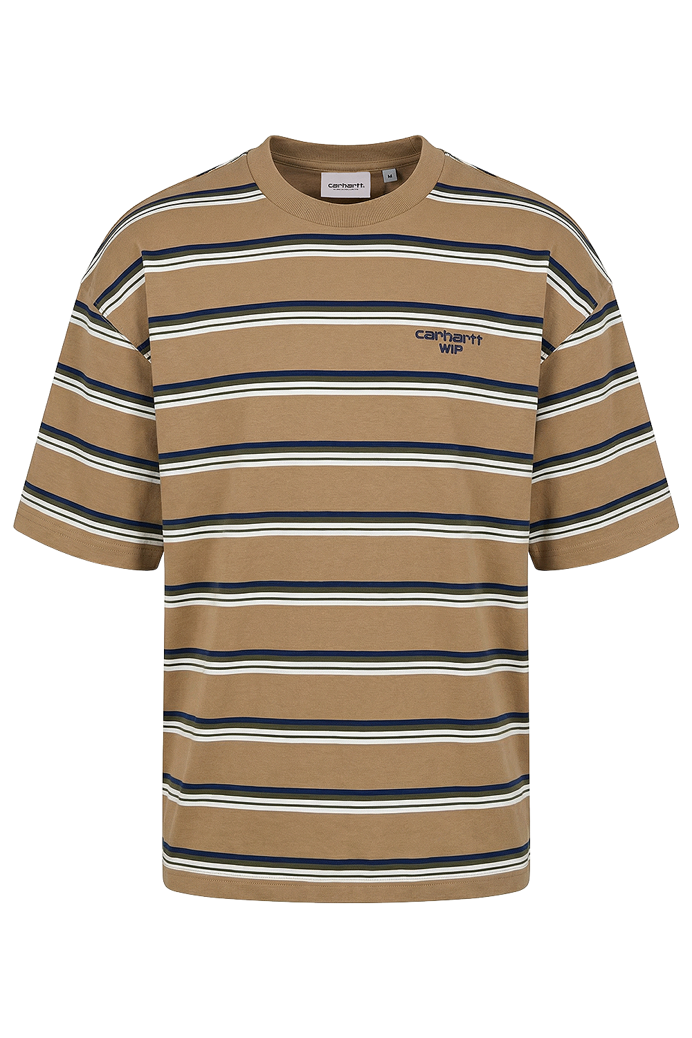 תמונה קידמית של חולצת טי בדוגמת פסים