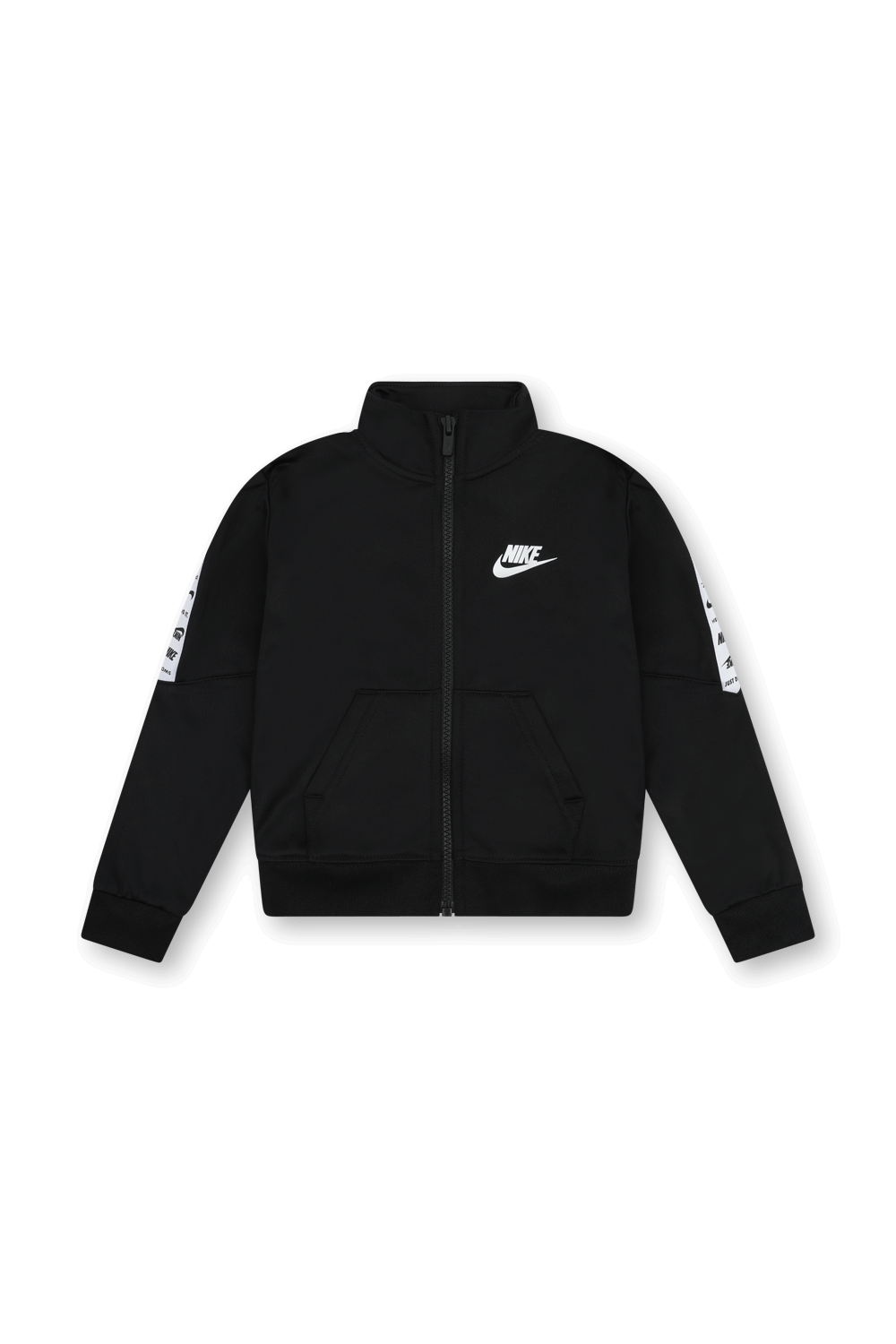 תמונת תקריב של חליפת טרנינג ארוכה עם לוגו - גילאי 4-7