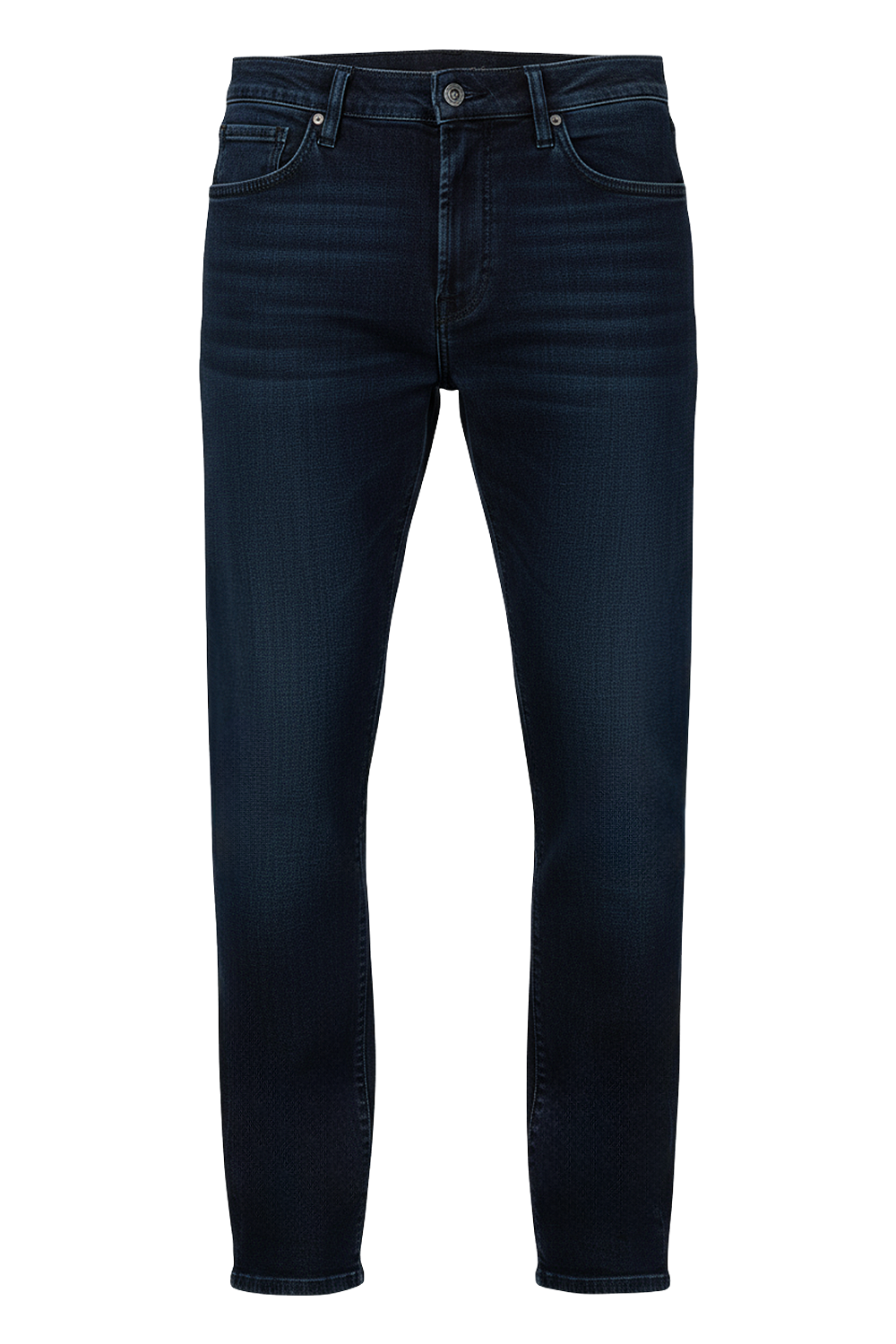 תמונה קידמית של מכנסי ג'ינס בגזרה ישרה