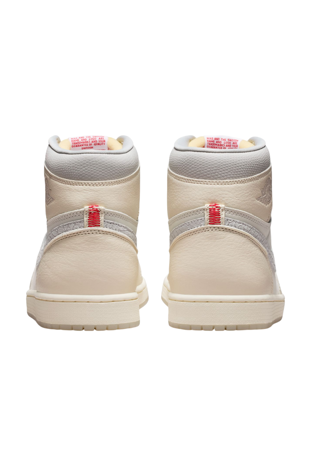 תמונת תקריב של נעלי סניקרס אייר ג'ורדן 1 רטרו