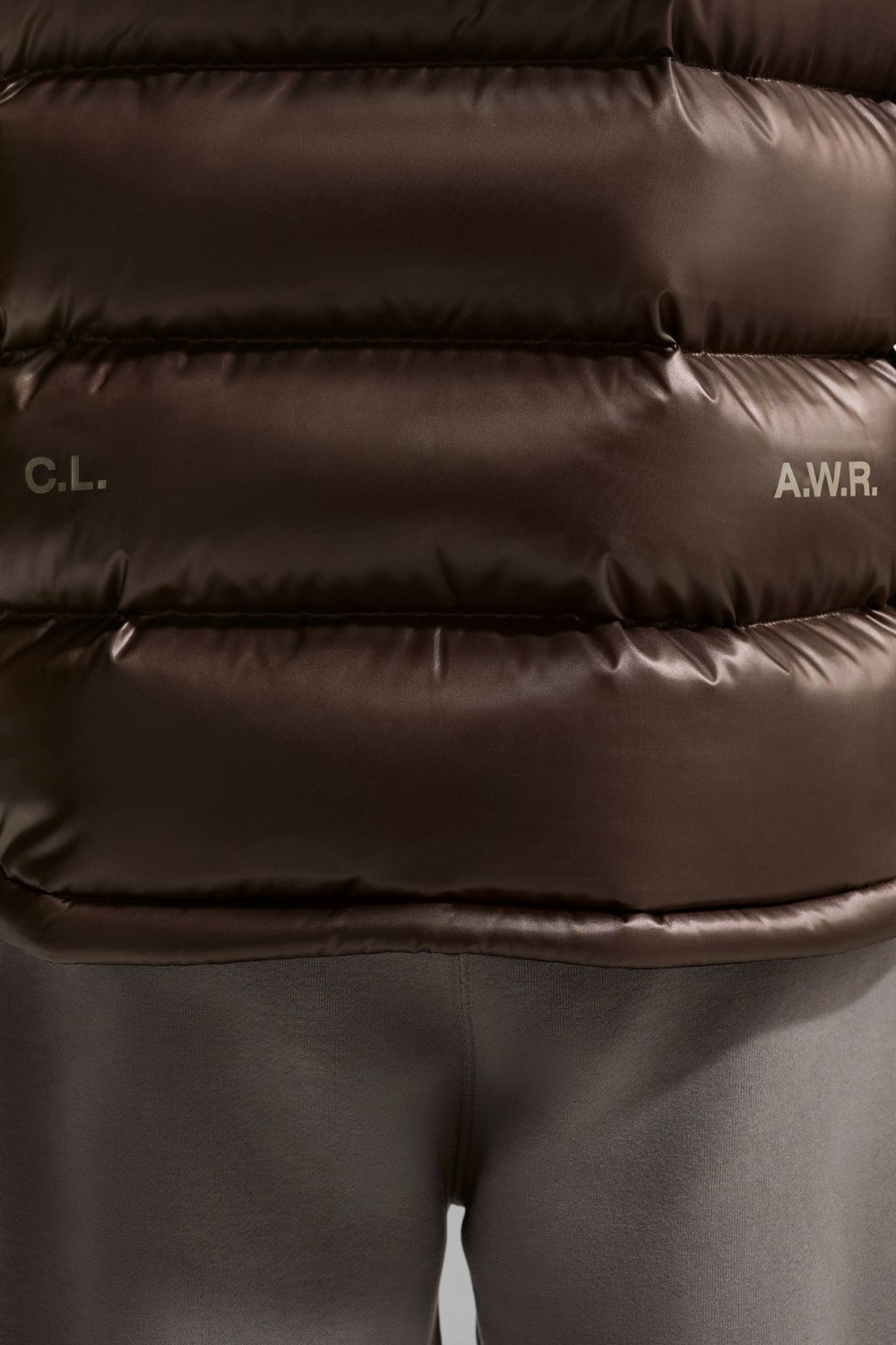 תמונת תקריב דוגמן של מעיל פוך נייקי X נוקטה