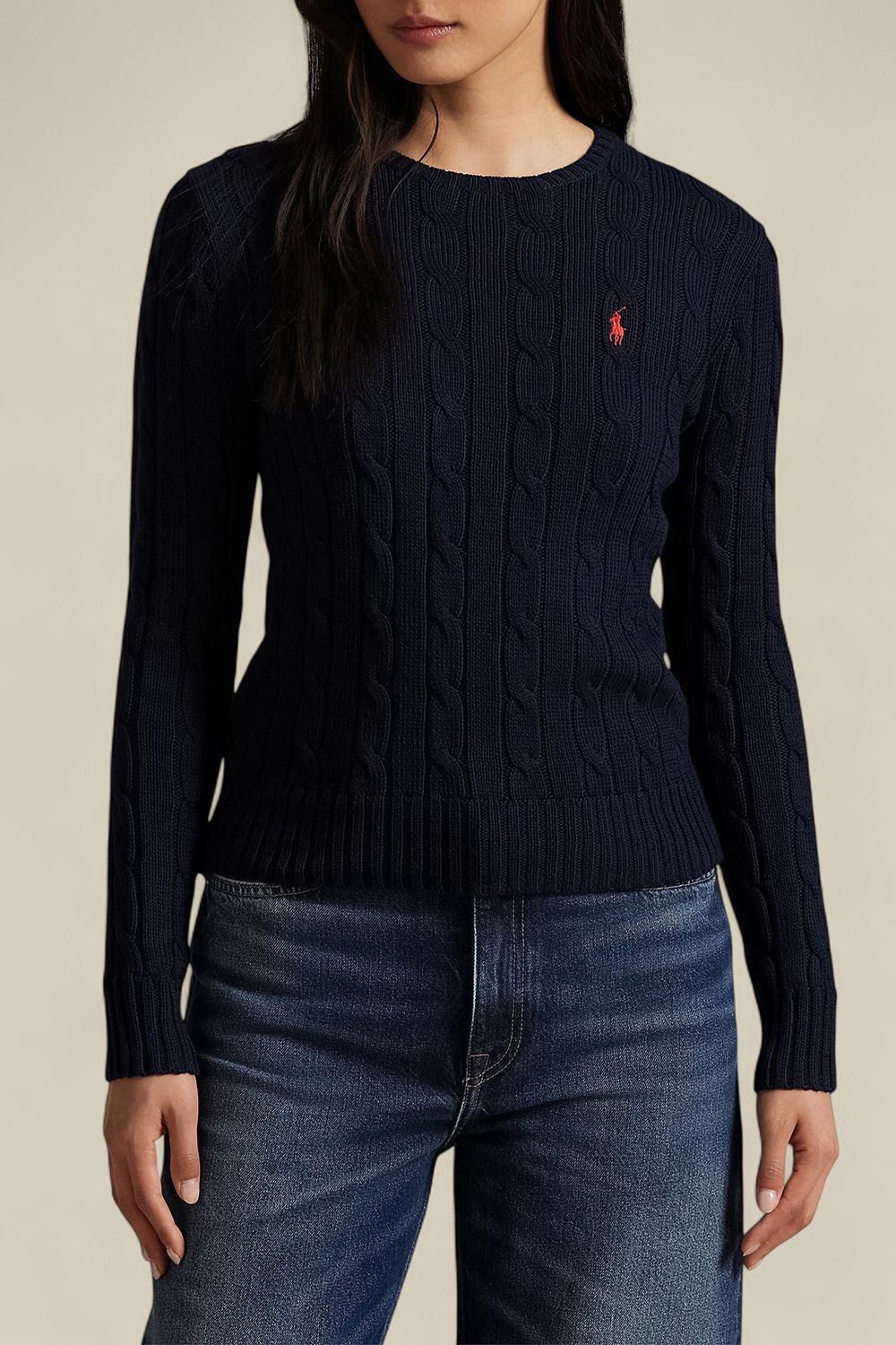 תמונת דוגמן קידמית של סריג כותנה