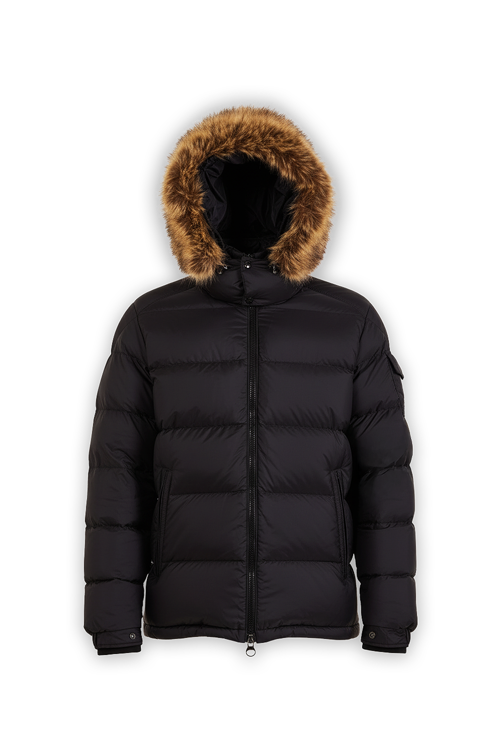 תמונה קידמית של מעיל פוך קצר